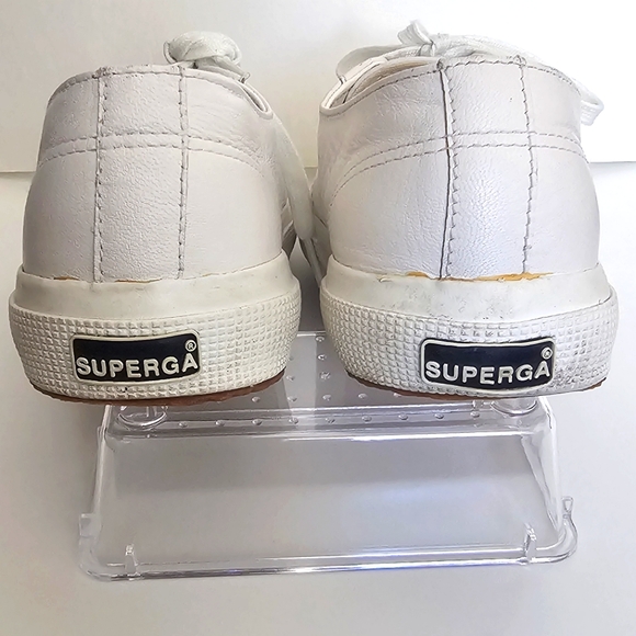Superga white leather sneakers. Unisex. - Picture 5 of 6